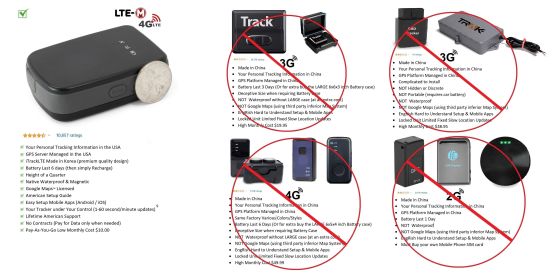 Rechargeable Portable Car Tracker GPS Realtime System w/ GeoFencing