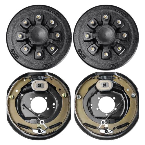 VEVOR Trailer Hub Drum Kits 8 on 6.5" B.C. with 12" x 2" Electric Brakes, Self-Adjusting Trailer Brake Assembly for 7000 lbs Axle, 5-Hole Mountin